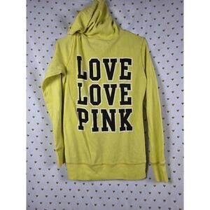 Love Pink Victorias secret neon pullover hoodie sweater jacket xs